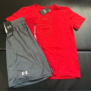 NWT Under Armour Athletic Set Boys Youth Size Large